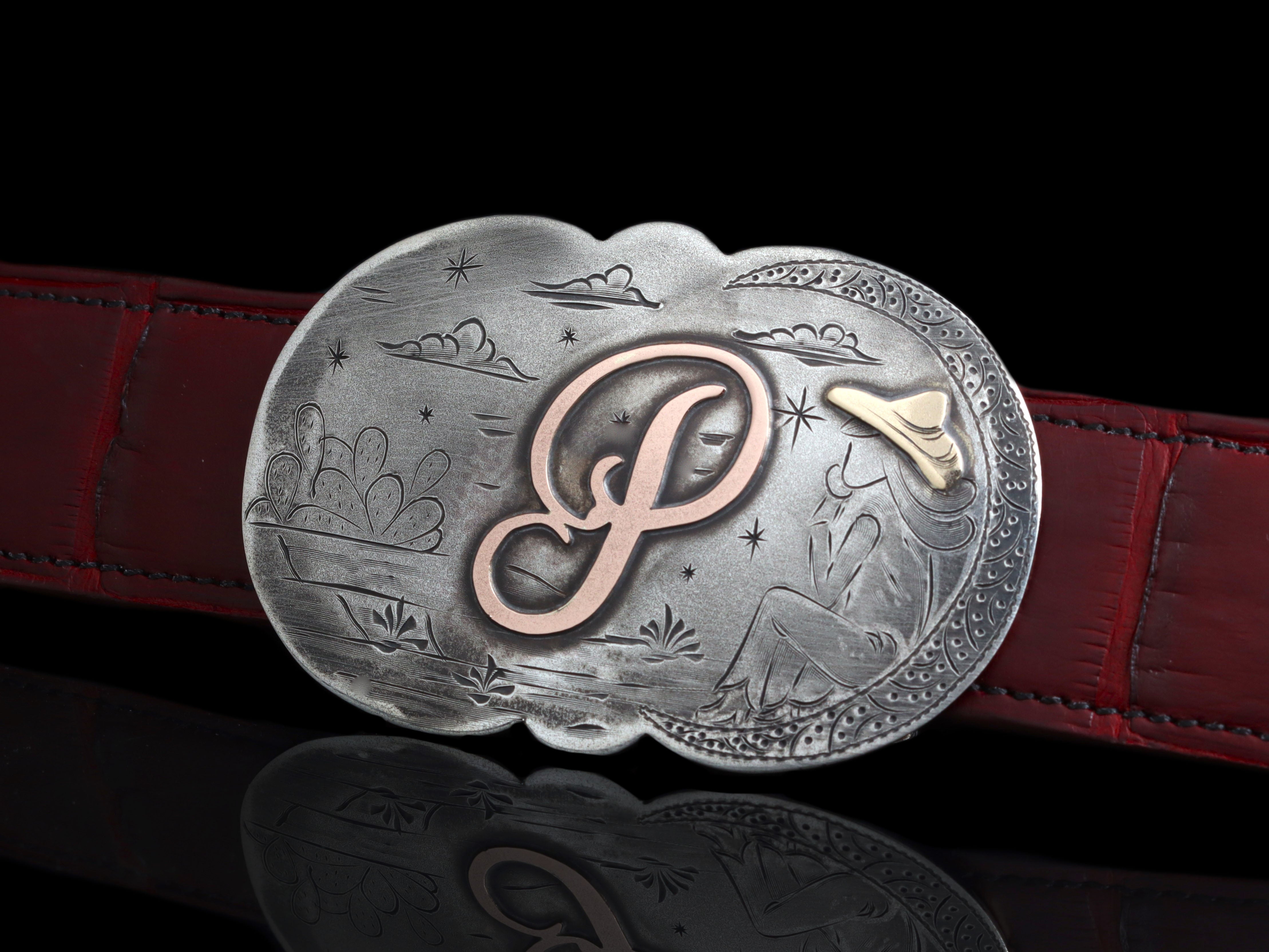 Comstock Heritage Cowgirl and Her Poodle Rare Belt Buckle comstock-heritage-my-cowboy-  main image 3