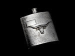 Hammered Flask, Your Way Gifts Comstock Heritage With Longhorn No Initials 