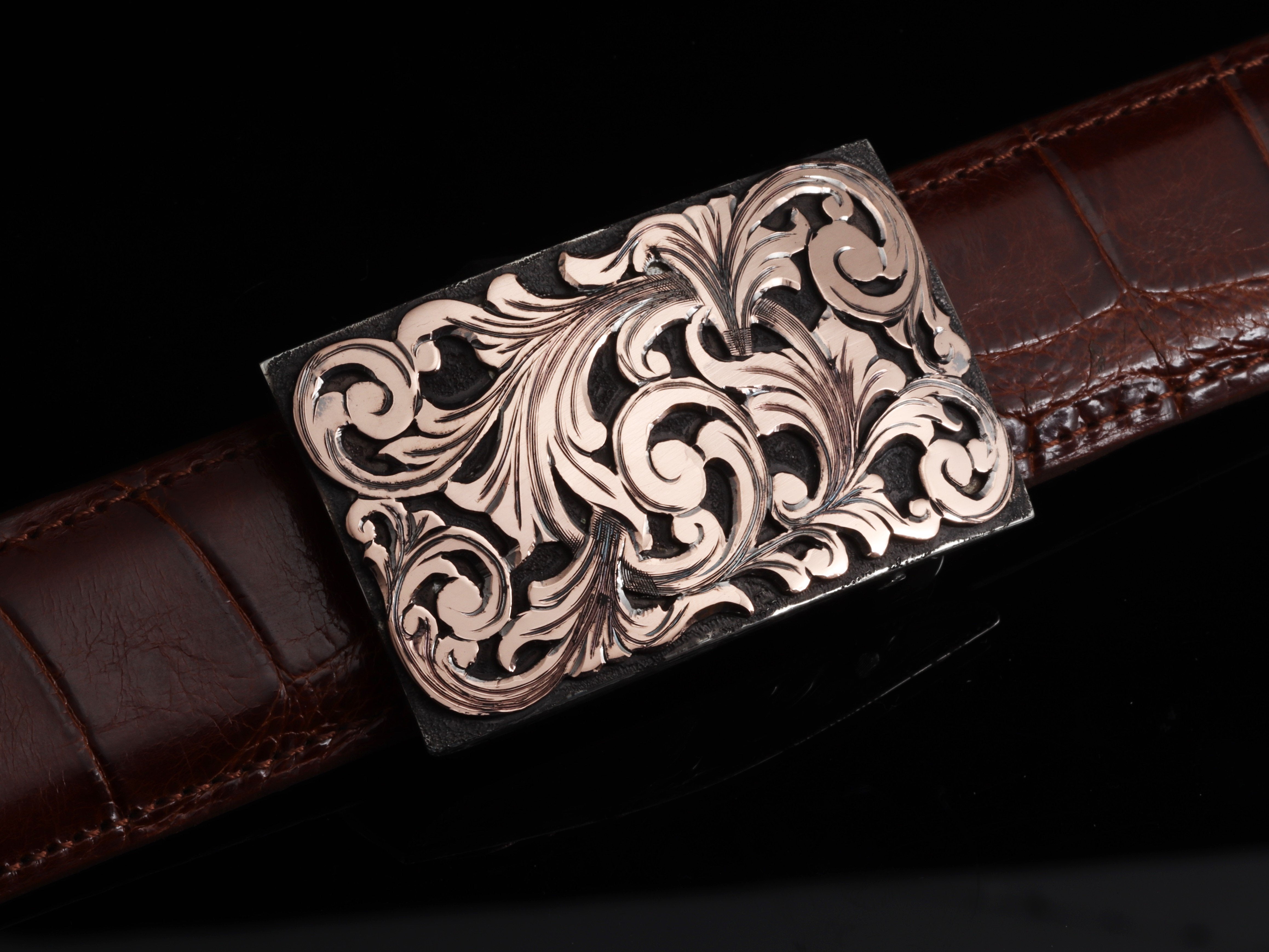 Comstock Heritage AO Leon Swirl Belt Buckle