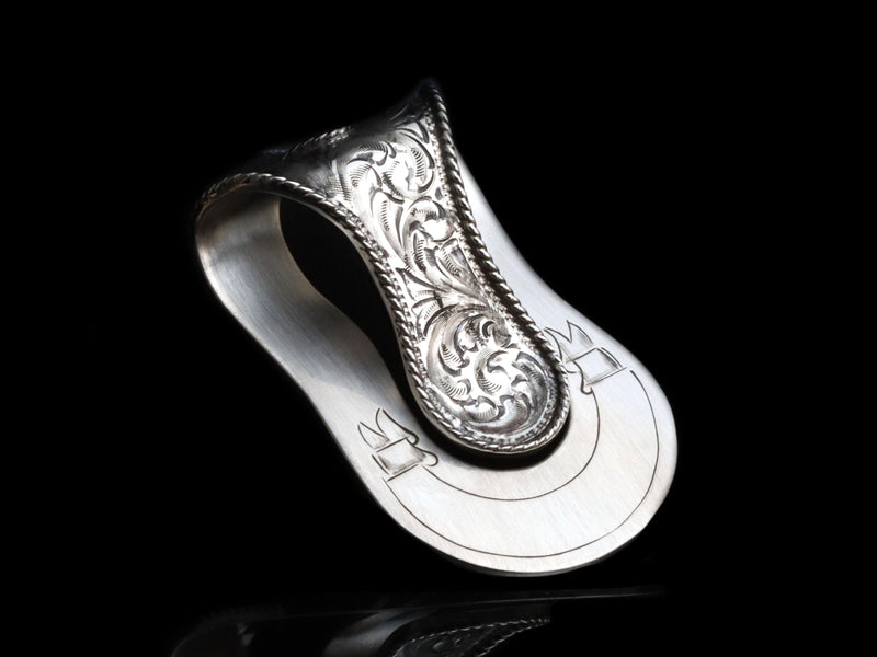 Big Bend Scroll Money Clip With Rope