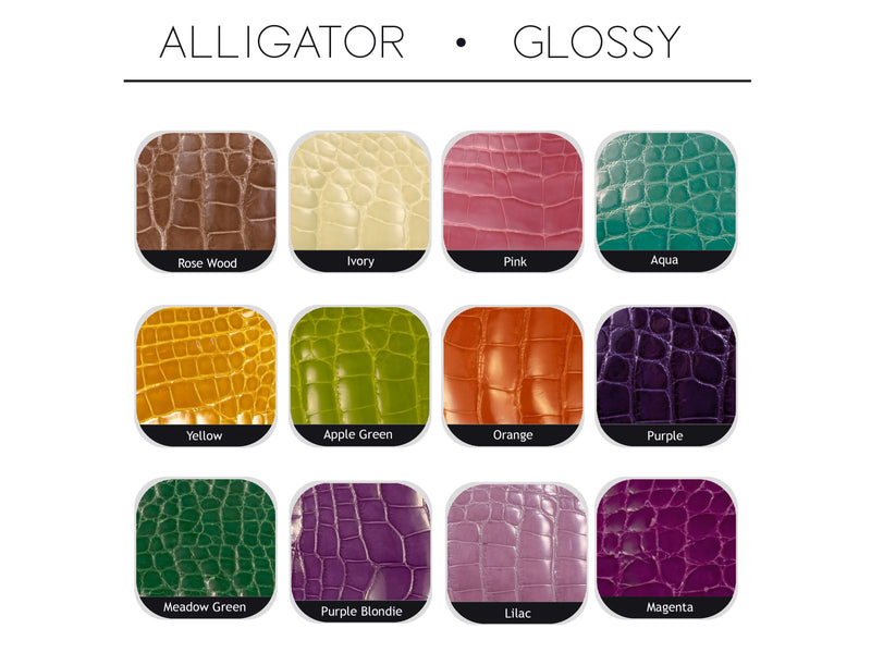 Glossy Classic Alligator Belt Straps 1 (Special Order)