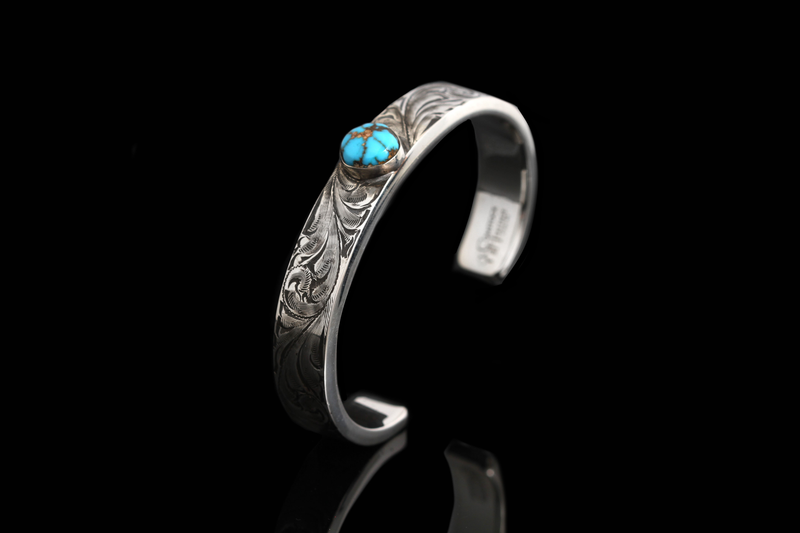 Egyptian Turquoise & Scroll Bracelet
