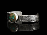 Turquoise & Leaves Cuff