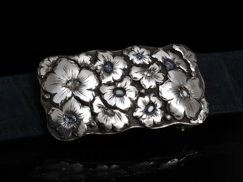 Monochrome Poppy Garden