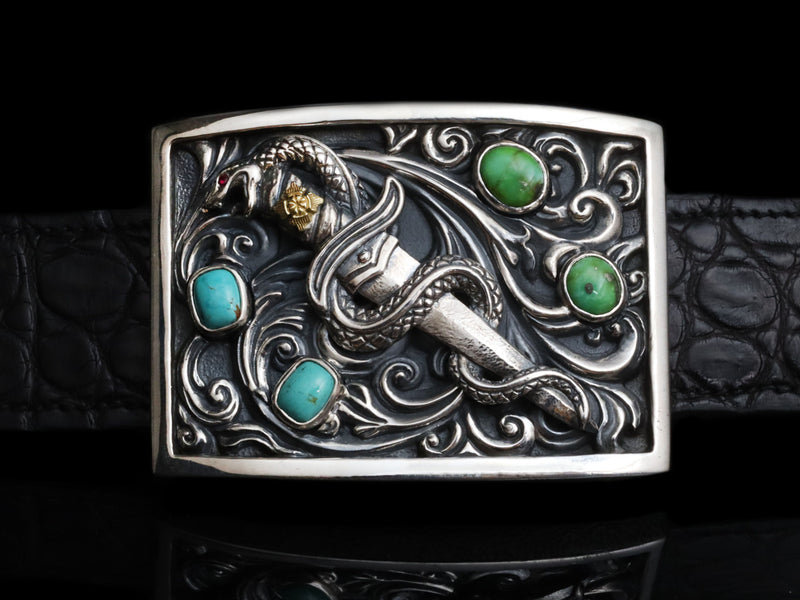 Colorful Snake & Dagger