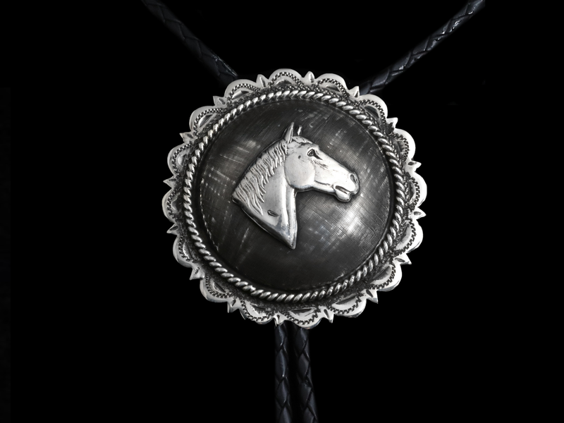 #21 Horse Head Concho Bolo