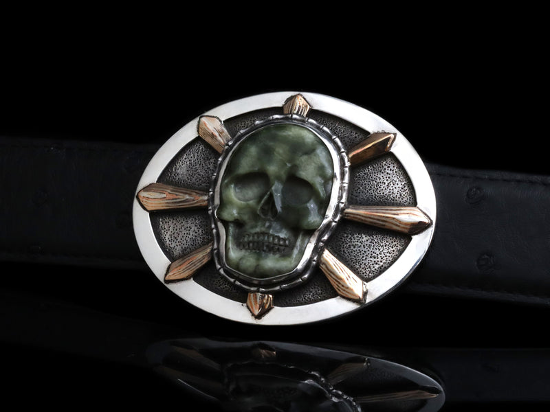Mokume Skull Sunburst