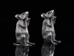 Sterling Silver Mice Salt & Pepper Shakers