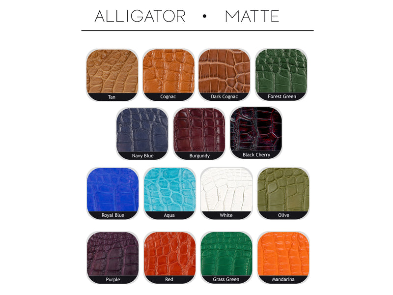 Matte Alligator Straps (Special Order)