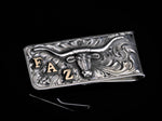 Longhorn Money Clip With Initials Money Clips Comstock Heritage 