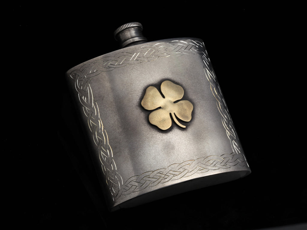 4 Leaf Clover Flask Gifts Comstock Heritage 