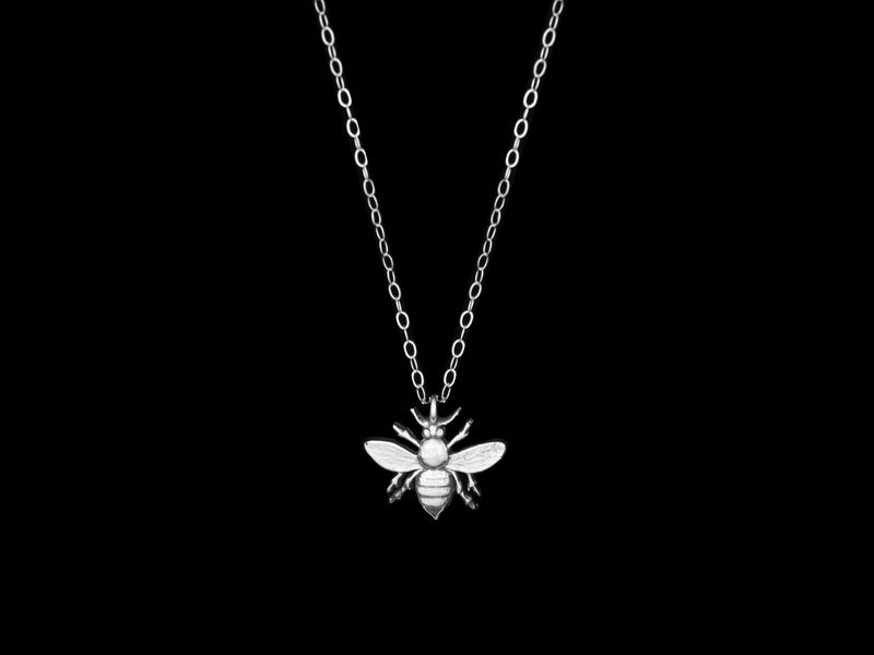 14k Bee Necklace