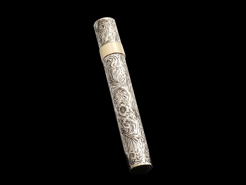 Floral Sterling Cigar Tube – Comstock Heritage, Inc.