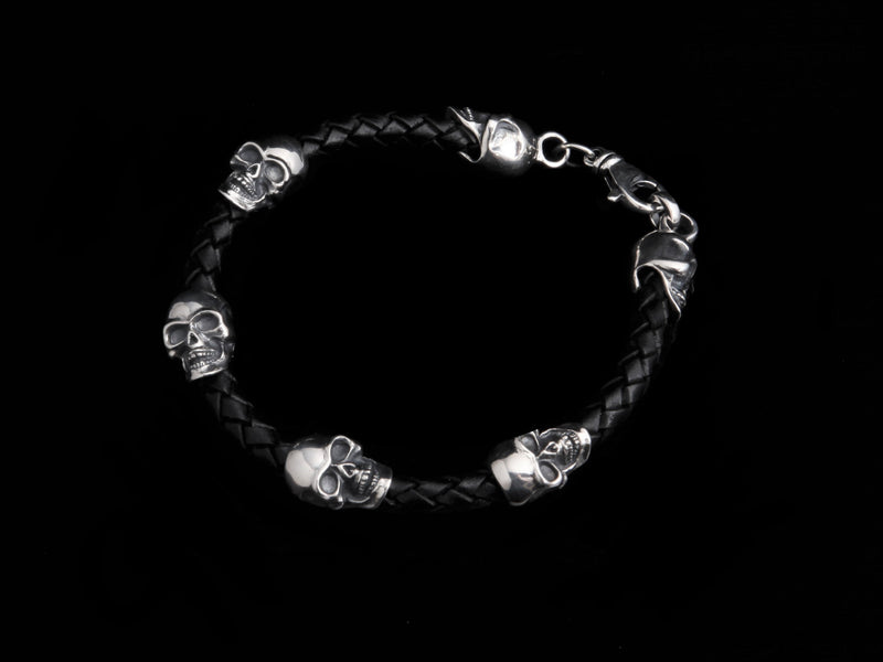Heavy Skull Bead Bracelet gifts Jeff Deegan Designs 