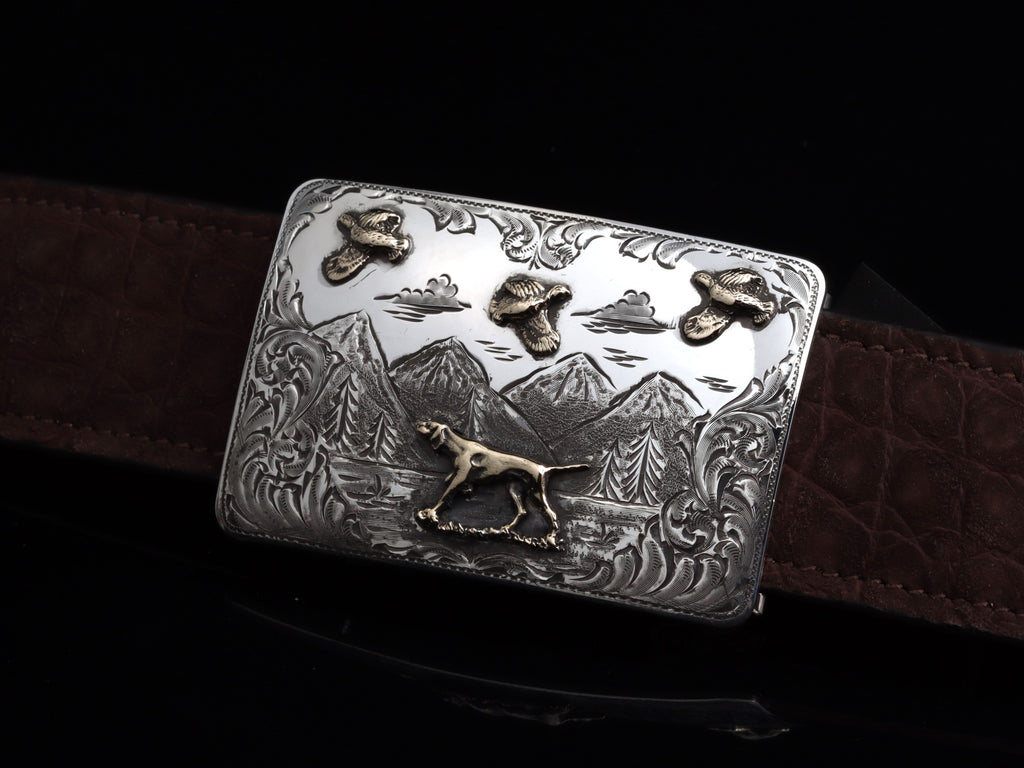 Mesa Quail Hunt 14k, Three Quail – Comstock Heritage,