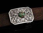 Trace Turquoise, Two Ways Belt Buckles Comstock Heritage 