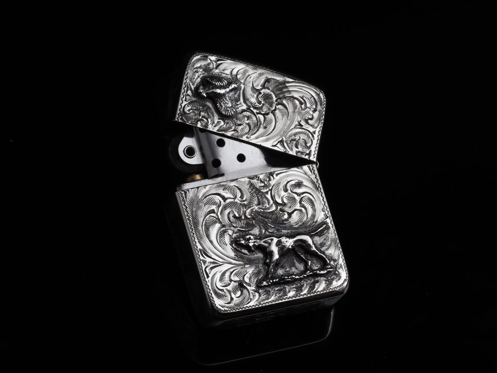 Hunting Dog & Quail Lighter Gifts Comstock Heritage 