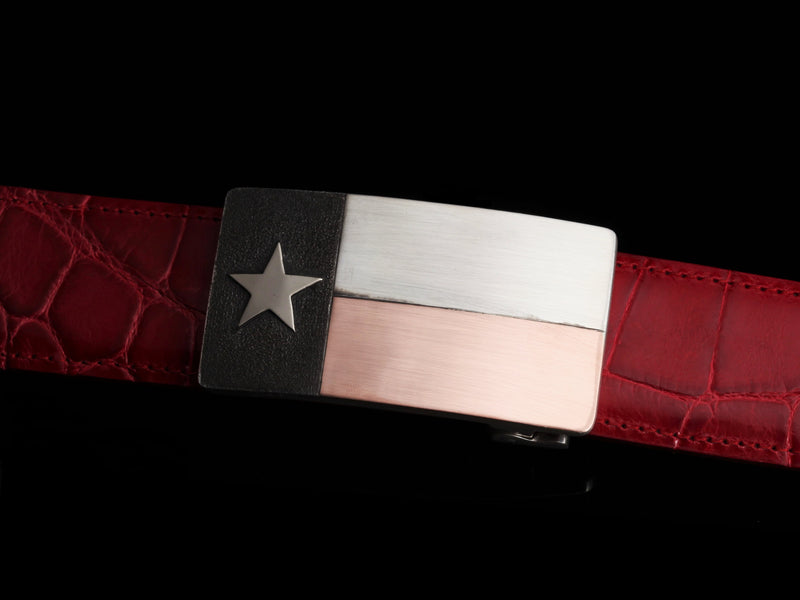 Mason Six Flags of Texas - Texas Star Belt Buckles Comstock Heritage 